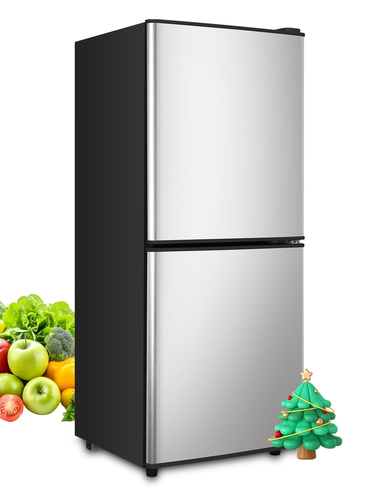 F.W.WOOLWORTHS 106W-SLIVER 4 cu ft Compact Freezer Silver