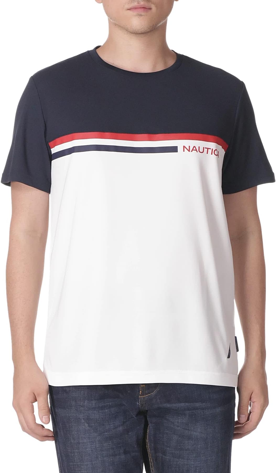 Men's Nautica Men's Navtech Colorblock Tee