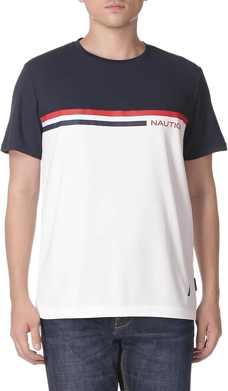 Nautica remera Nautica Navtech Colorblock para hombre