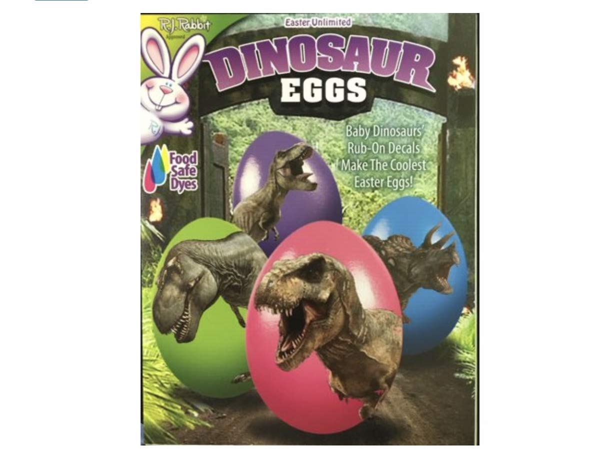 Dinosaur Egg Decorating Kit Food Safe Dyes Trex