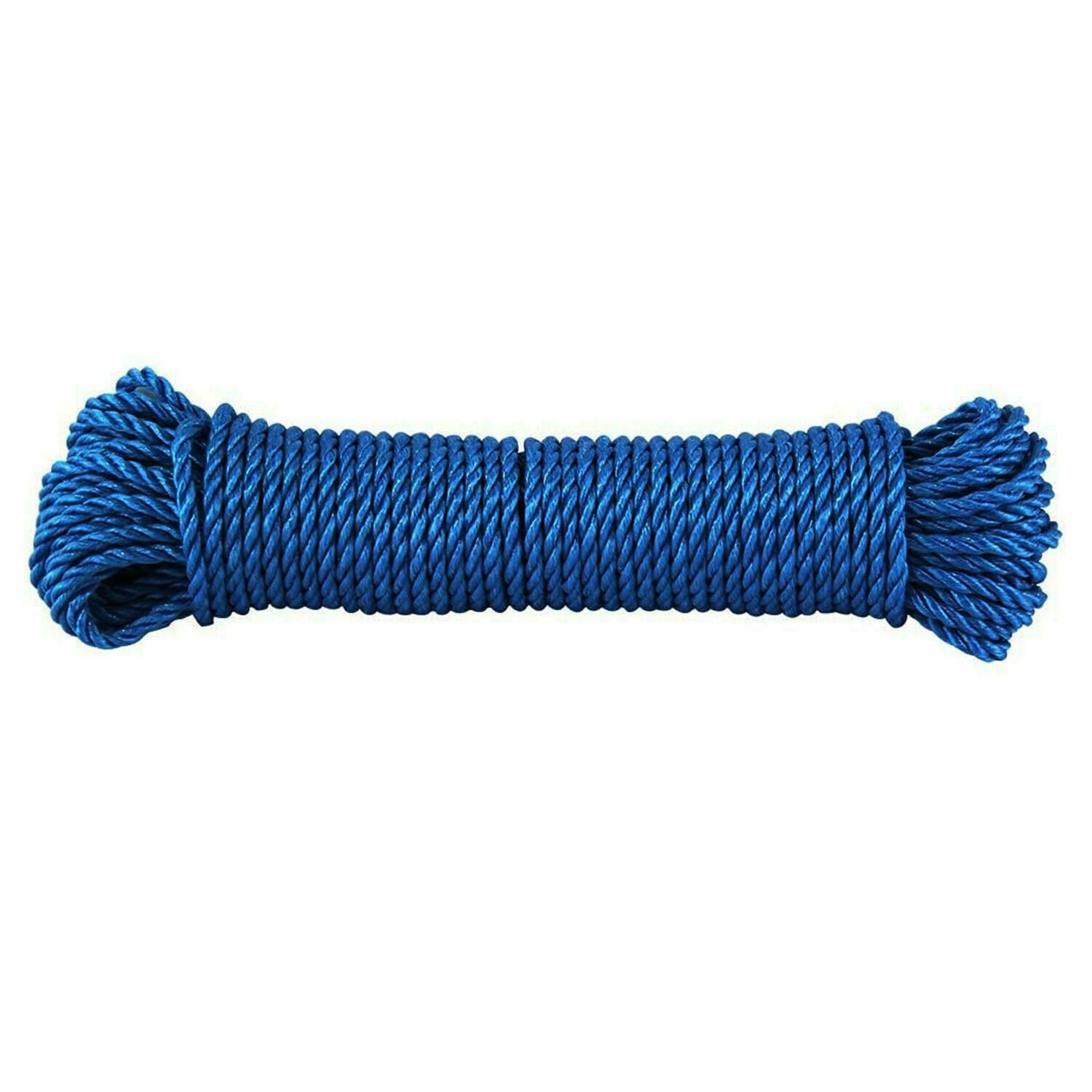 Maxperkx Blue Laundry Clothes Washing Line Dryer Plastic Coated Rope Outdoor Drying 30M Metre/100Ft Premium Tough Heavy Duty General Use Multipurpose Camping Wire (Blue)