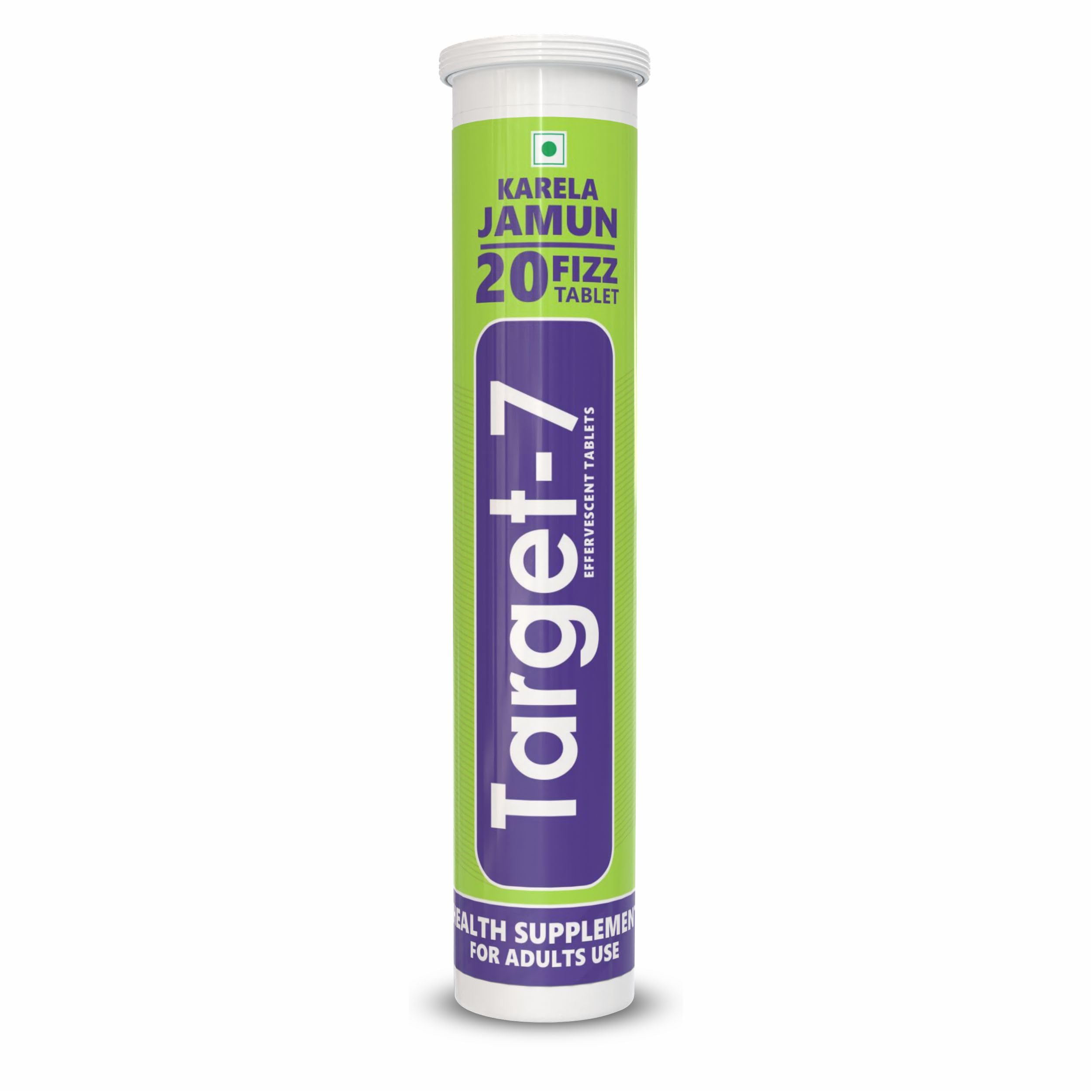 Target -7 Natural Karela Jamun 20 Fizz Effervescent Tablets | Reduces Blood Sugar Level & Detox Support | Ensures Quick Absorption & Refreshing Taste | Boosts Digestive Health | Dissolves Easily in Water (B0DGTX6TK7) Amazon Price History, Amazon Price Tracker