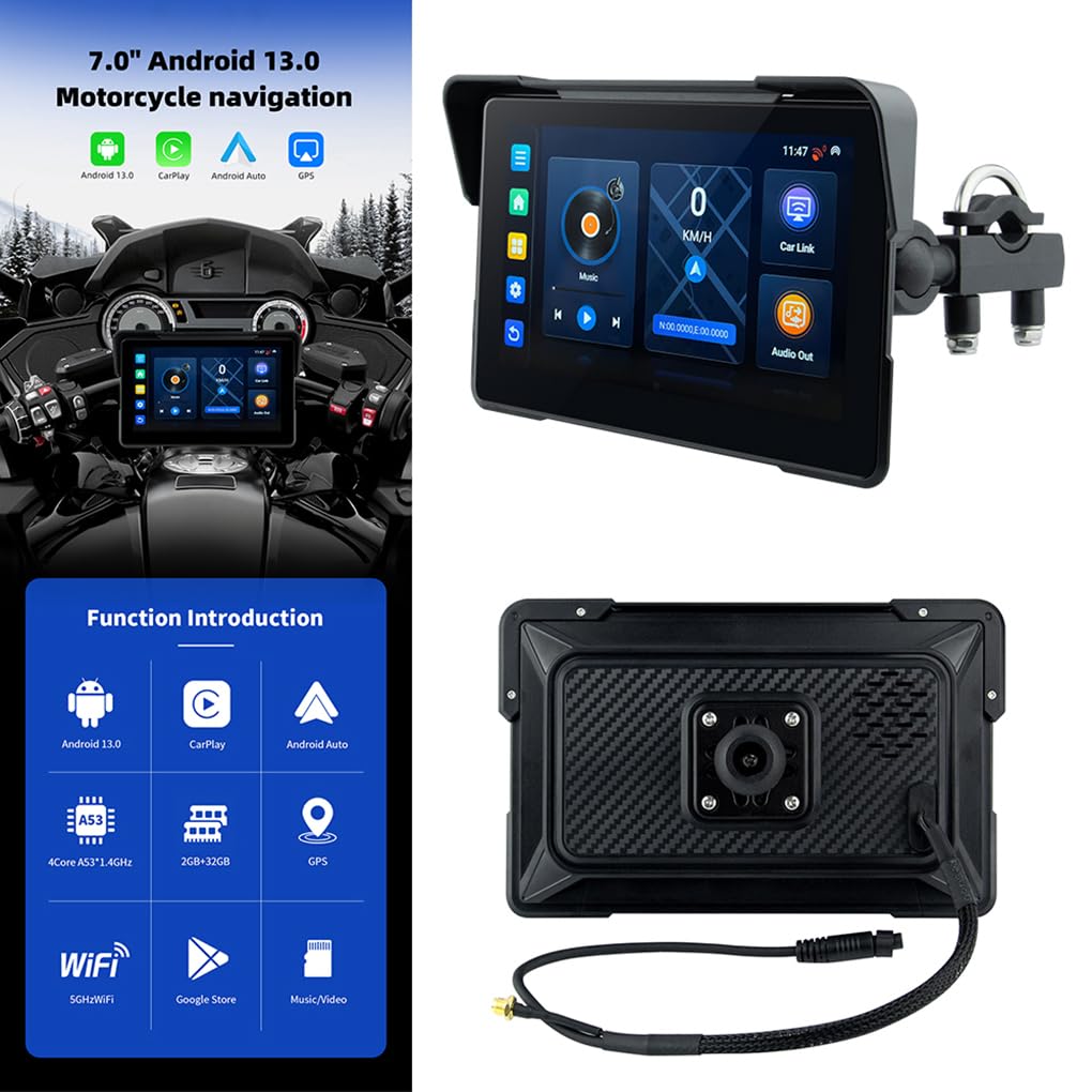 Navegación GPS Digital portátil con Pantalla de Velocidad, | inalámbrica, para coche, Android Auto 232G, Android 0, pantalla de visualización de velocidad de navegación GPS para