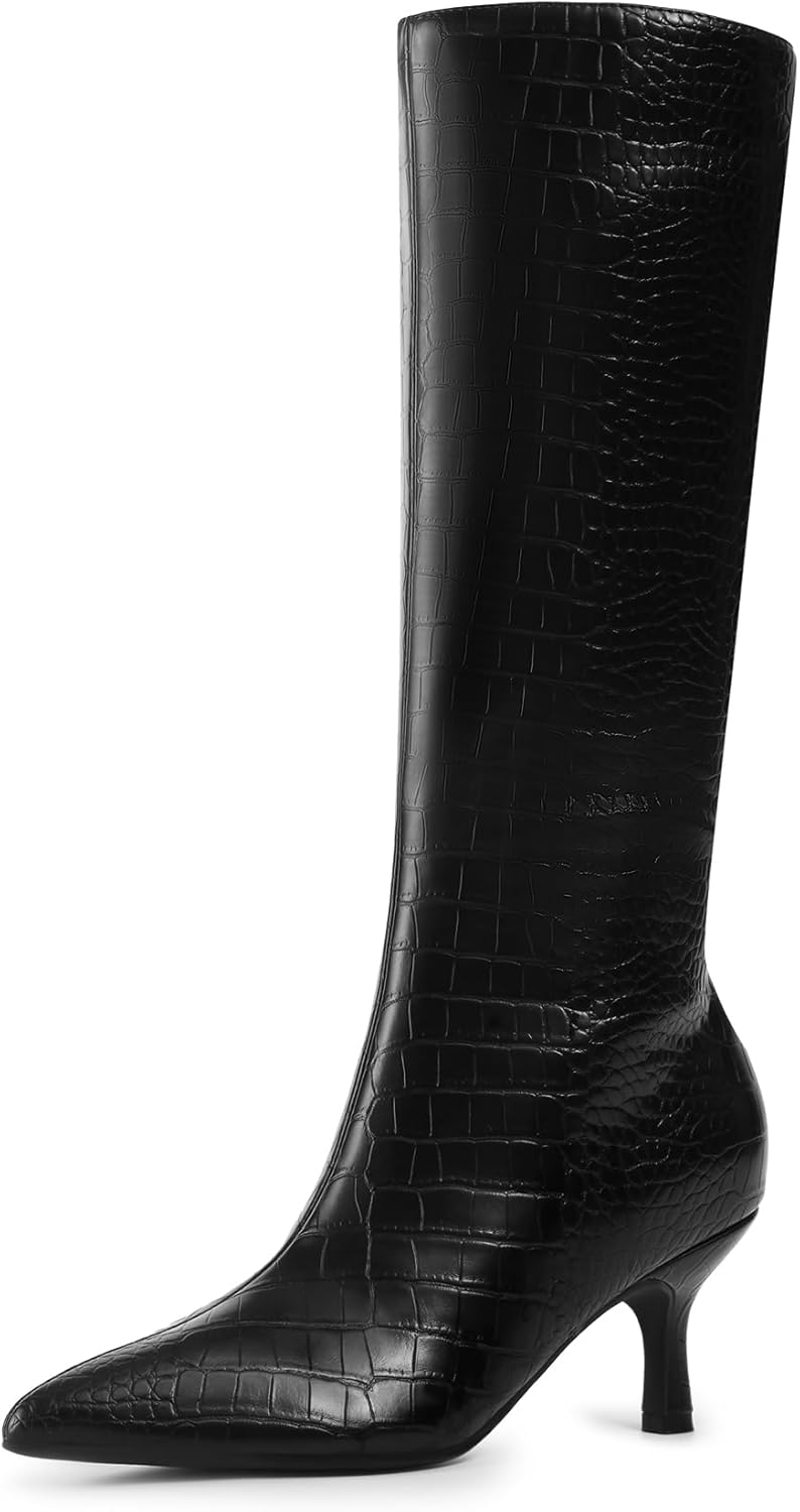 DREAM PAIRS Women's Knee High Boots - Pointed Toe Design