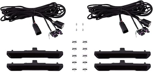 Diode Dynamics Marcadores laterales secuenciales LED compatible con GMC Sierra HD 25003500 2020-2023, ahumado (juego)