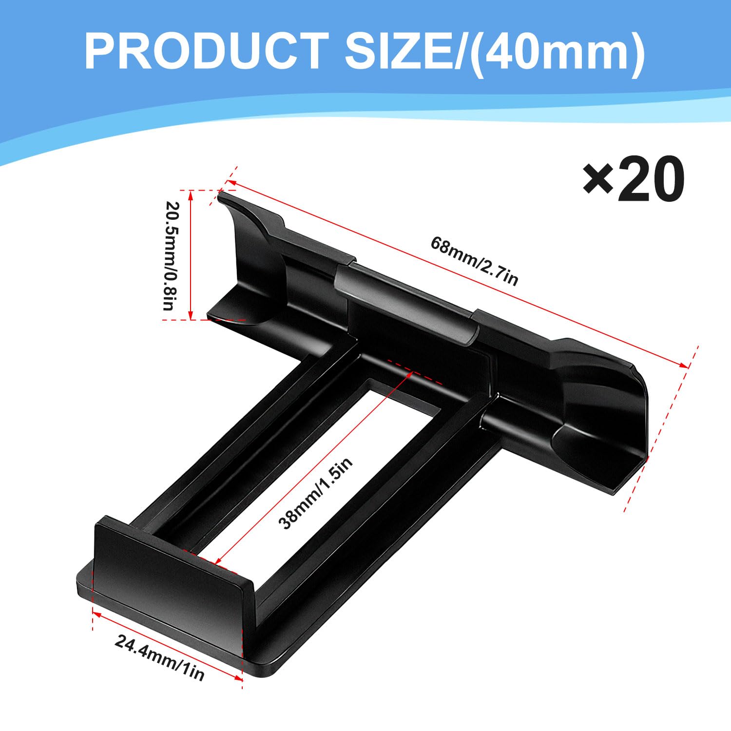 FGJCJ Solarpanel Wasserablauf Clips, 40 Stück 30mm Entwässerung Clips