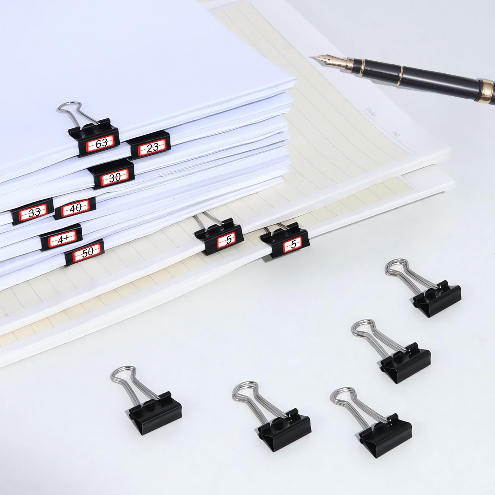 Snapklik.com : Ufmarine 240 Pcs Small Binder Clips 3/4 Inch Length