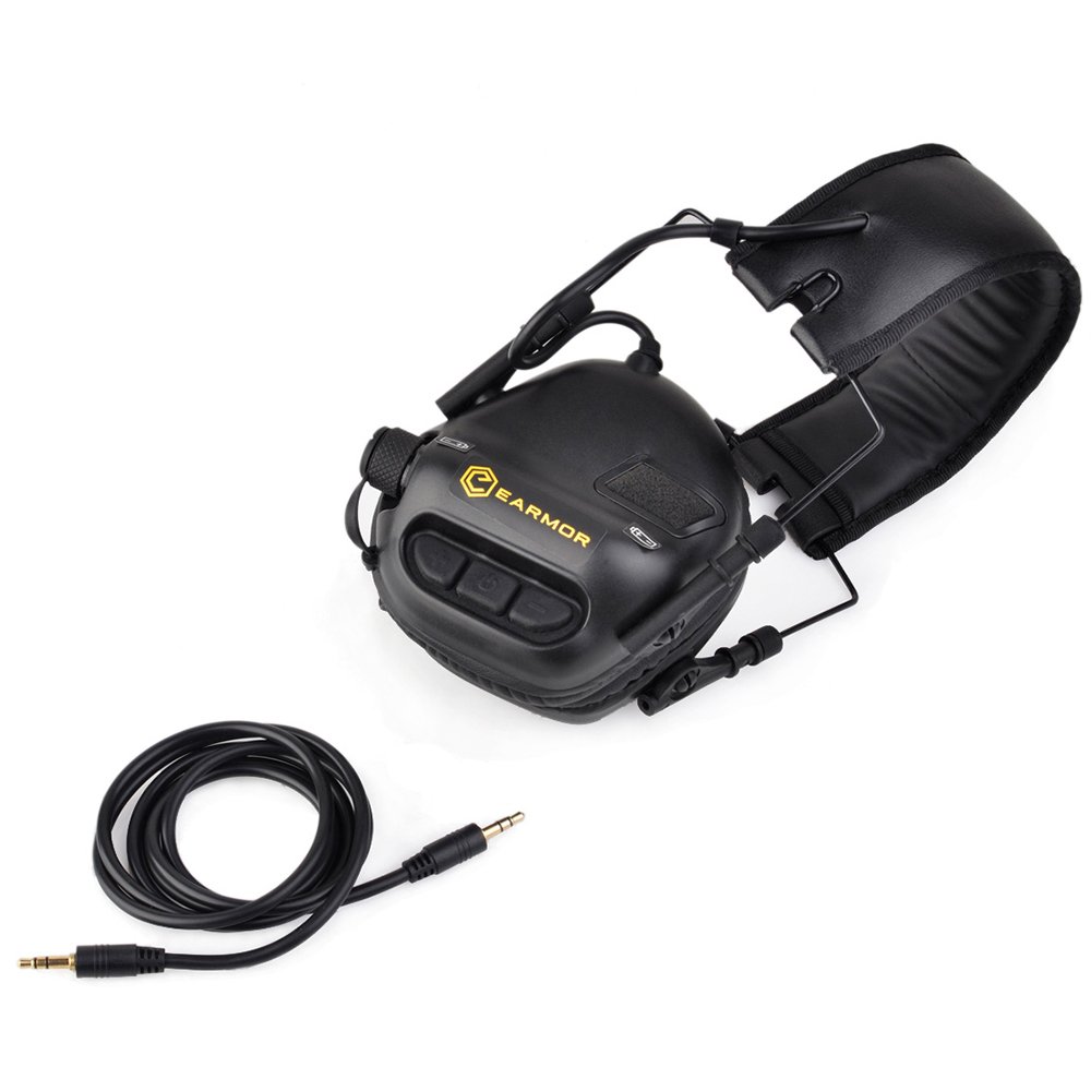 Electronic Hearing Protection Auricolare paraorecchie con ingresso AUX serie M31 sopprime Nocivo rumore Gunshot ampliando suoni di basso livello