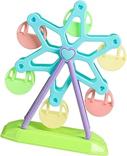 Ferris Wheel Bird Toy, Bird Food Leakage Toy, Pet Bird Foraging Toy, Interactive Bird Feeder, Foraging Wheel for Small Birds Parrots Parakeets Budgie Cockatiels Macaws