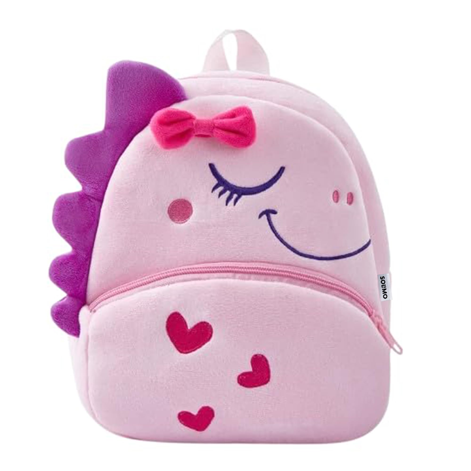 Velvet Toddler Backpack For Girls And Boys 2-6, Preschool Kindergarten Backpack, Cute Kids Backpacks, Dinosaur Backpacks For Kids (10L_Multi Colour)-image-49