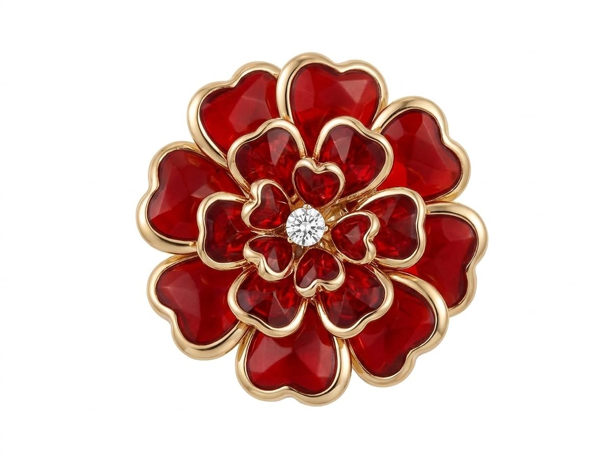 Enamel Flower Button Cover, Button Covers for Women, Buttons for Shirts Crystal Snap-On Accessory, Cover for Men-image-16
