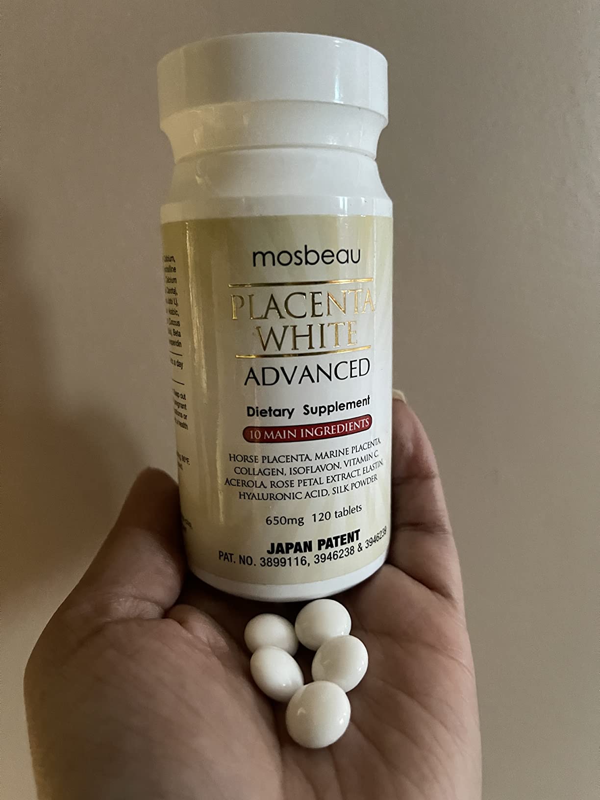 mosbeau glutathione Buy 3 Bottles of Mosbeau Placenta White Advanced Whitening Tablets -  Enhance Your Glow | Fast International Shipping | Buy Now with Express  International Delivery main image 0