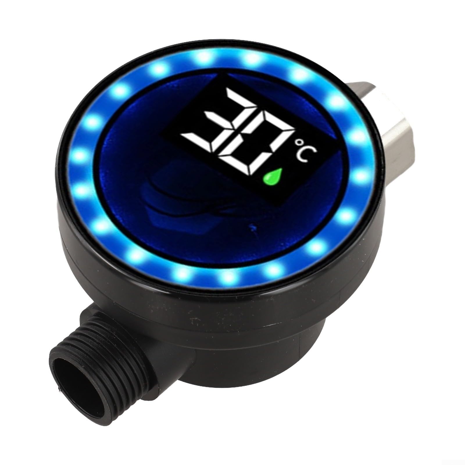 Wasserthermometer, Wasserbetriebenes LED-Duschthermometer mit Echtzeit-Wärmeüberwachung