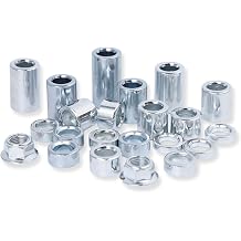 22 Pcs M12 Solid Steel Spacer Sleeve Bushings for 12 mm / 0.47 inch Axle