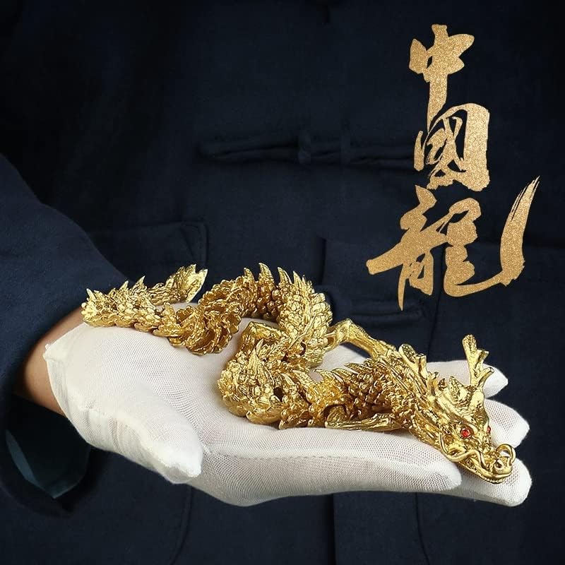 Amazon.co.jp: XMayGift 金龍 龍の置物 関節可動性 縁起物 機運上昇