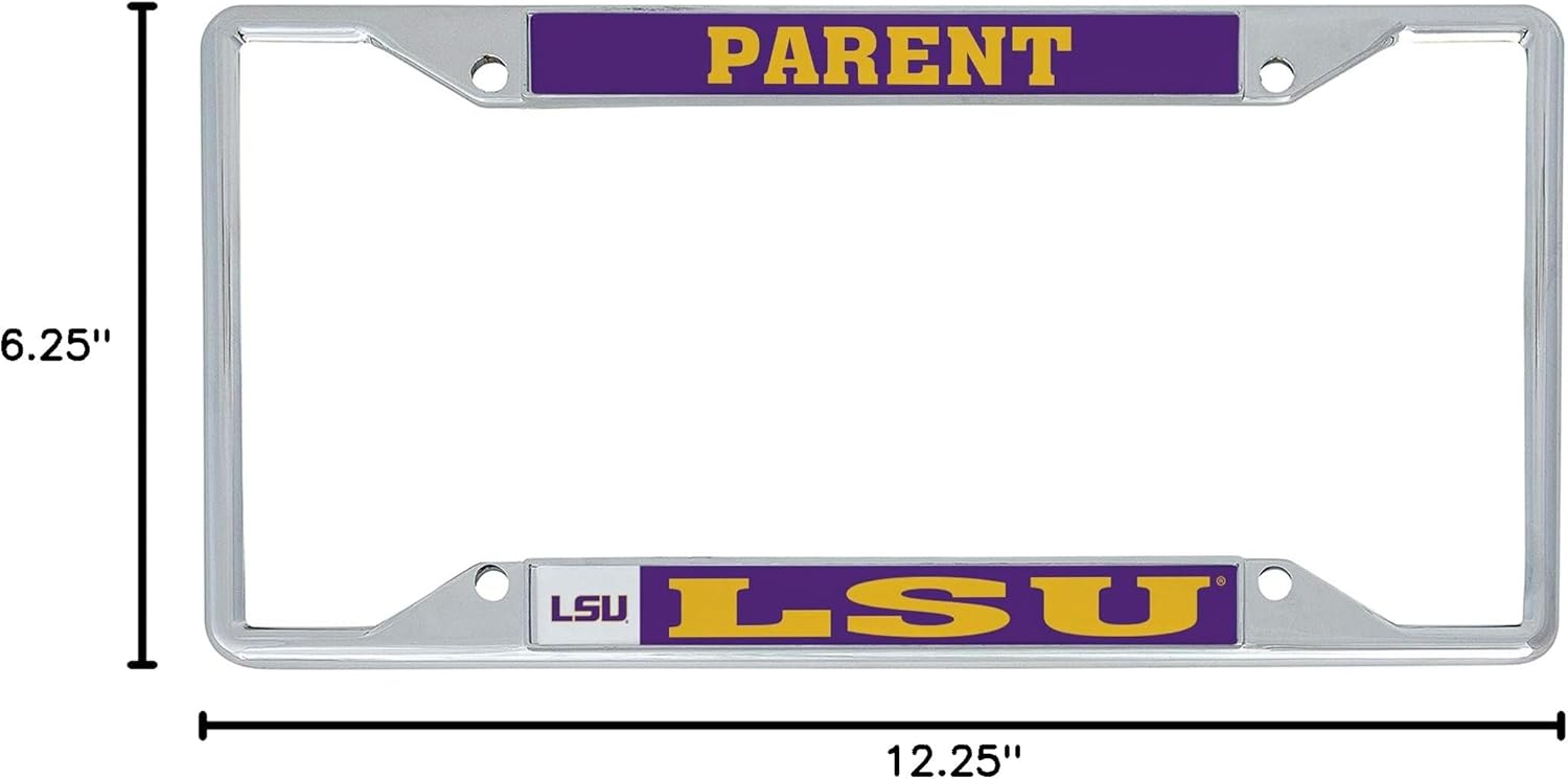 Desert Cactus Louisiana State University License Plate Frame LSU Tigers Geaux Car Tag Holder for Front or Back of Car Officially Licensed Metal (Parent)