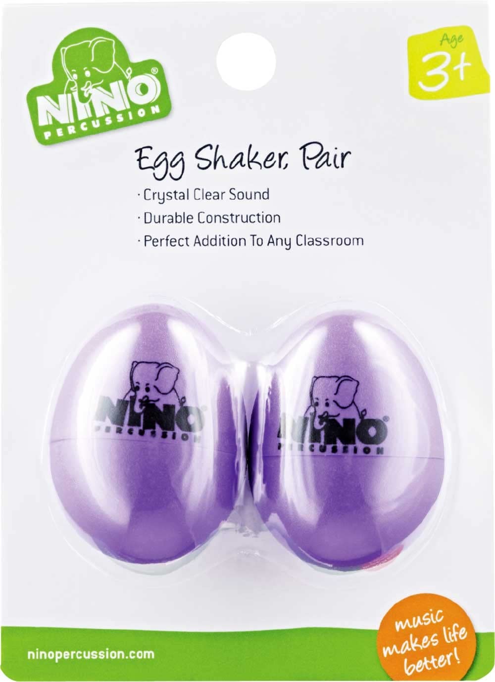 Nino Kids Percussion Egg Shaker Pair | Aubergine