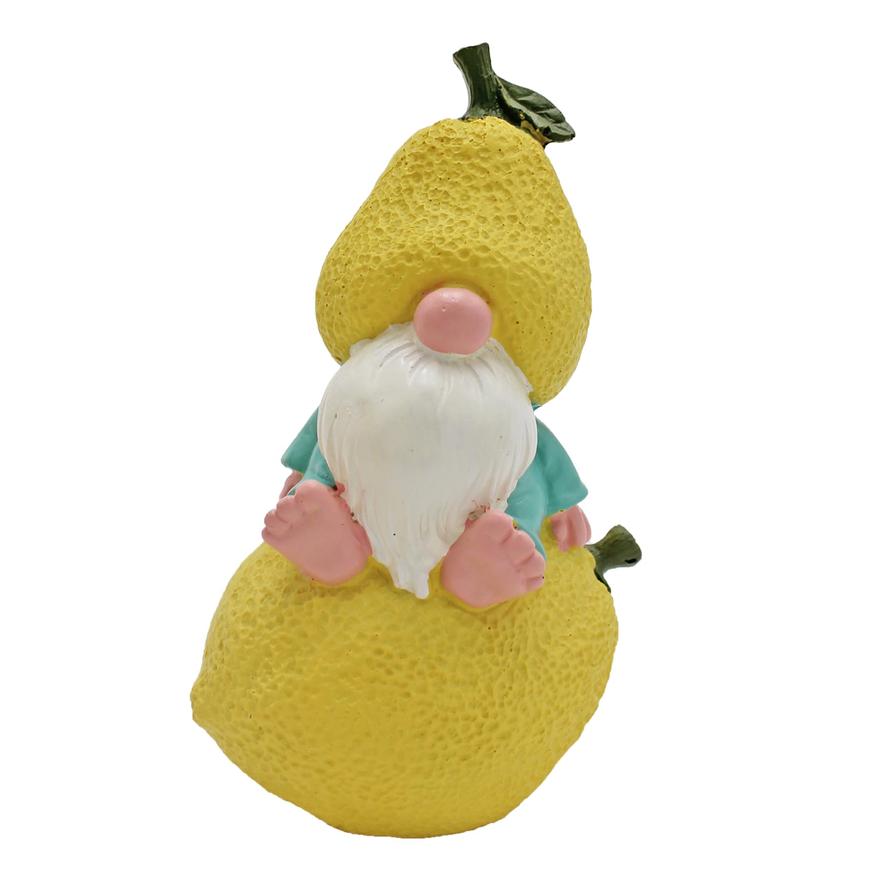 Widdle Gifts Lemon Gonk Garden Meditating Gonk Ornament 14.5Cm Resin Fun Fruit Statue (Lemon Gonk)