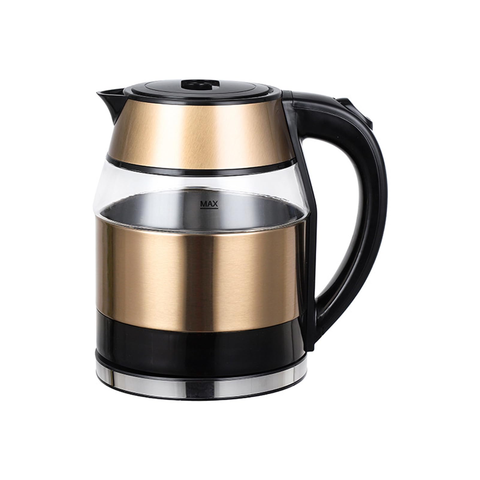 Czajnik elektryczny szczotkowany, stal nierdzewna 304, automatyczne wyłączanie i zabezpieczenie przed gotowaniem na sucho (do gorącej wody, herbaty lub kawy) Brass,1.8L