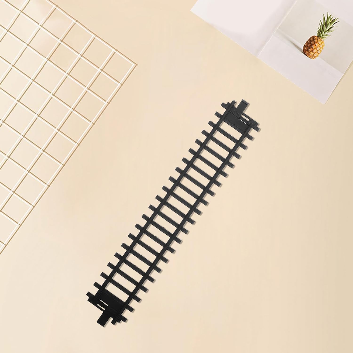 4Pcs Unique Design Train Tracks Easy Assembly Accessories for Encourages Creativity and Compact and Lightweight Train Table Parts