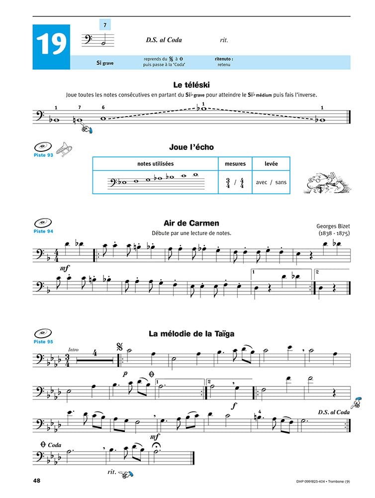 Écouter Lire et Jouer Trombone Volume 1 | Méthode Trombone Débutant avec Accès Audio en Ligne | Apprentissage Progressif Cuivres Étudiants Professeurs Classes | Guide Illustré avec Exercices