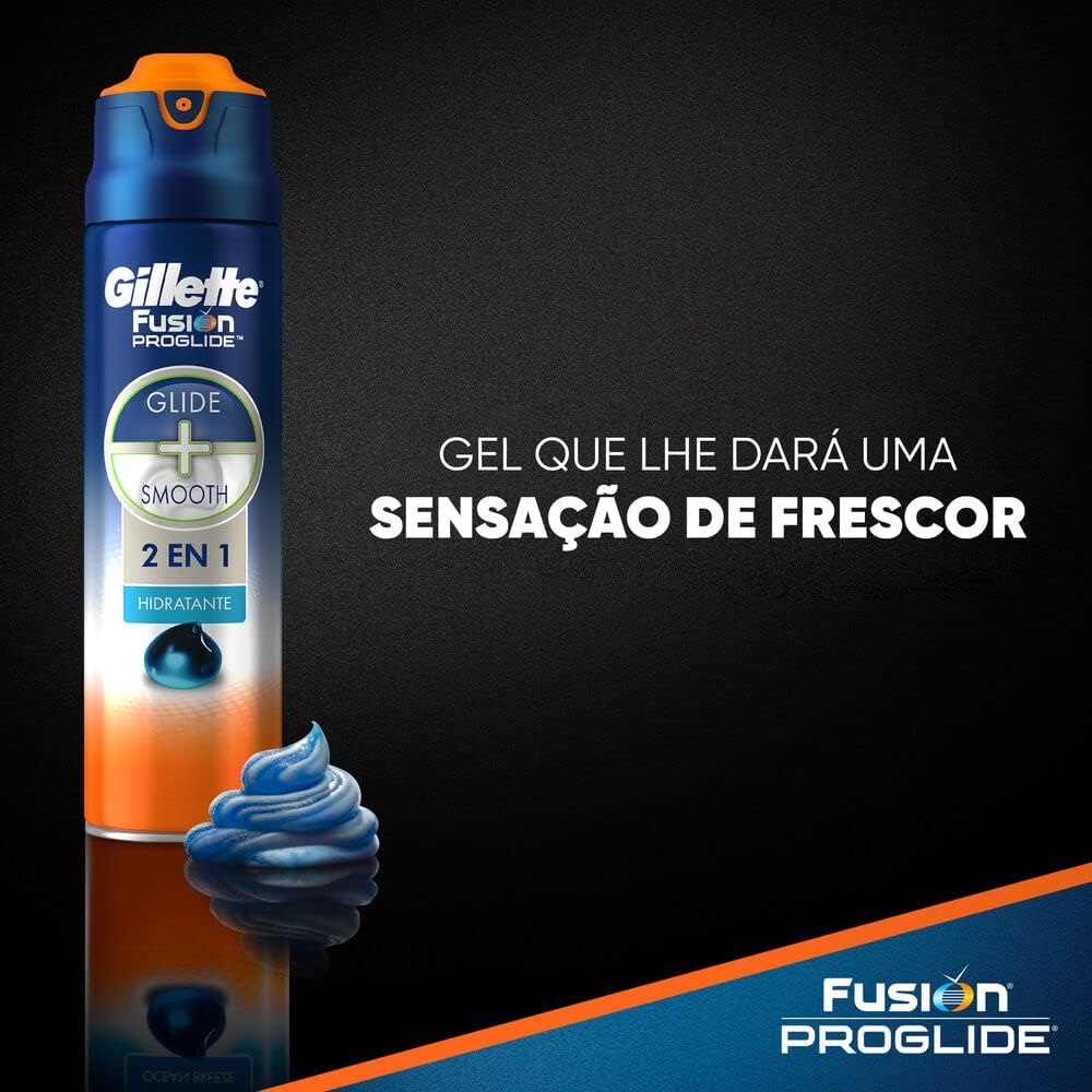 Gillette Gel De Barbear Fusion Proglide Hidratante - 200Ml