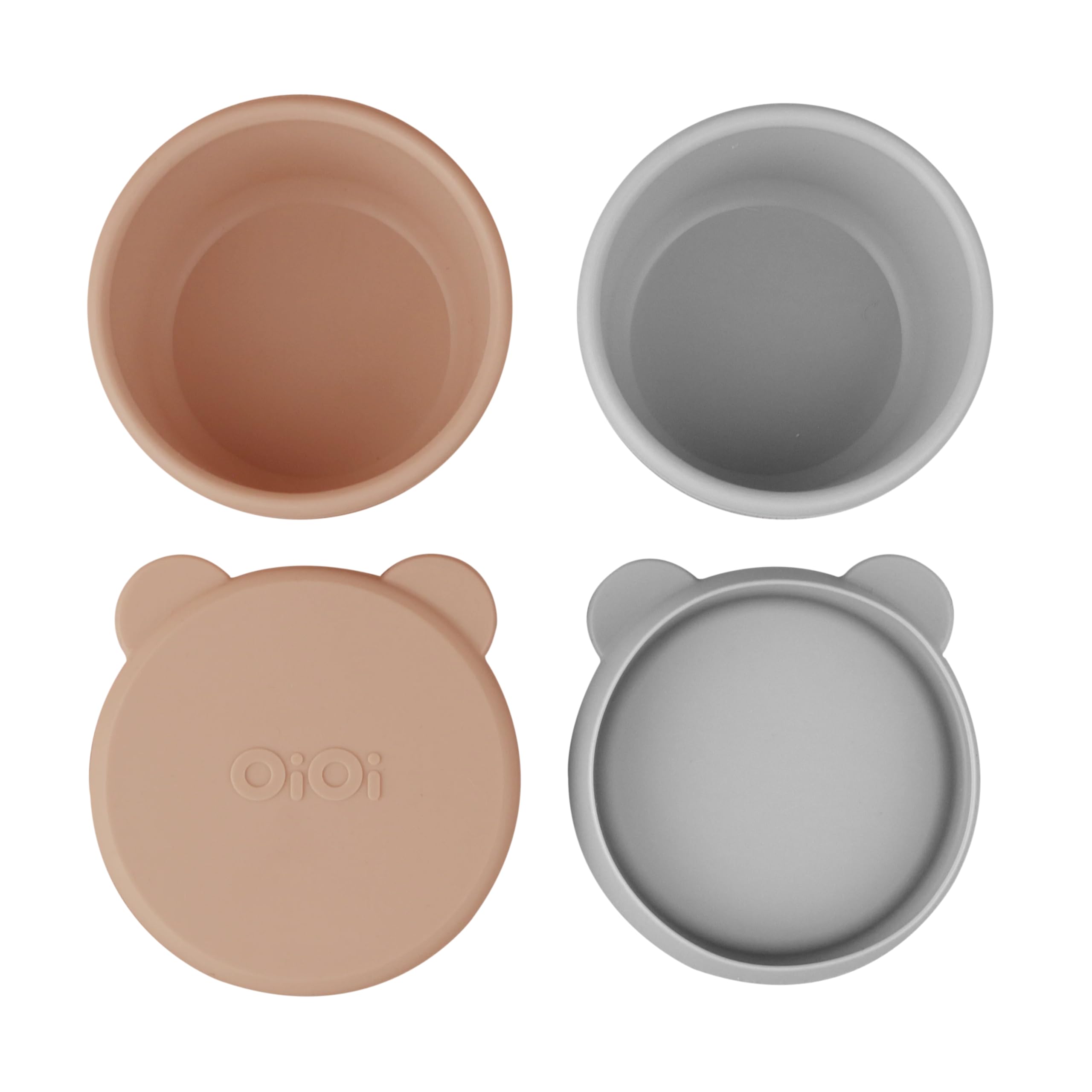 OiOi Mini Bites - Woody Brown/Powder Grey