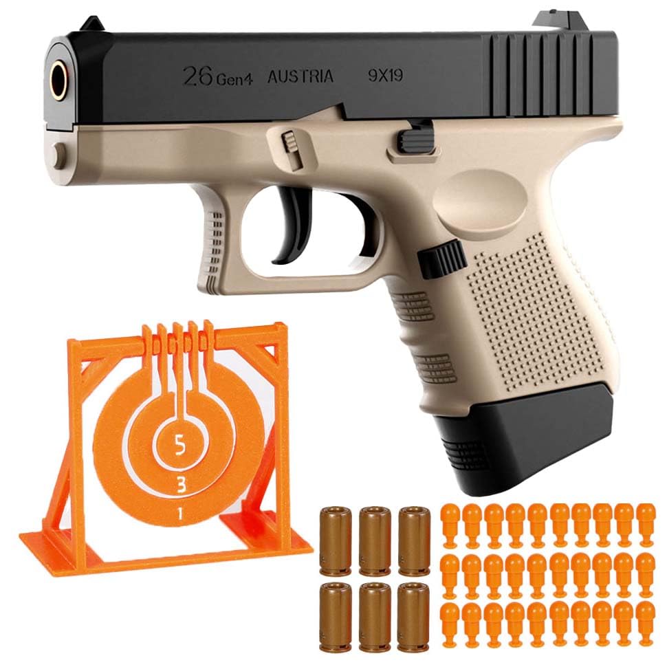 Zonzxcv Soft Bullet Gun Shell Ejecting Toy Gun Prop Gun with