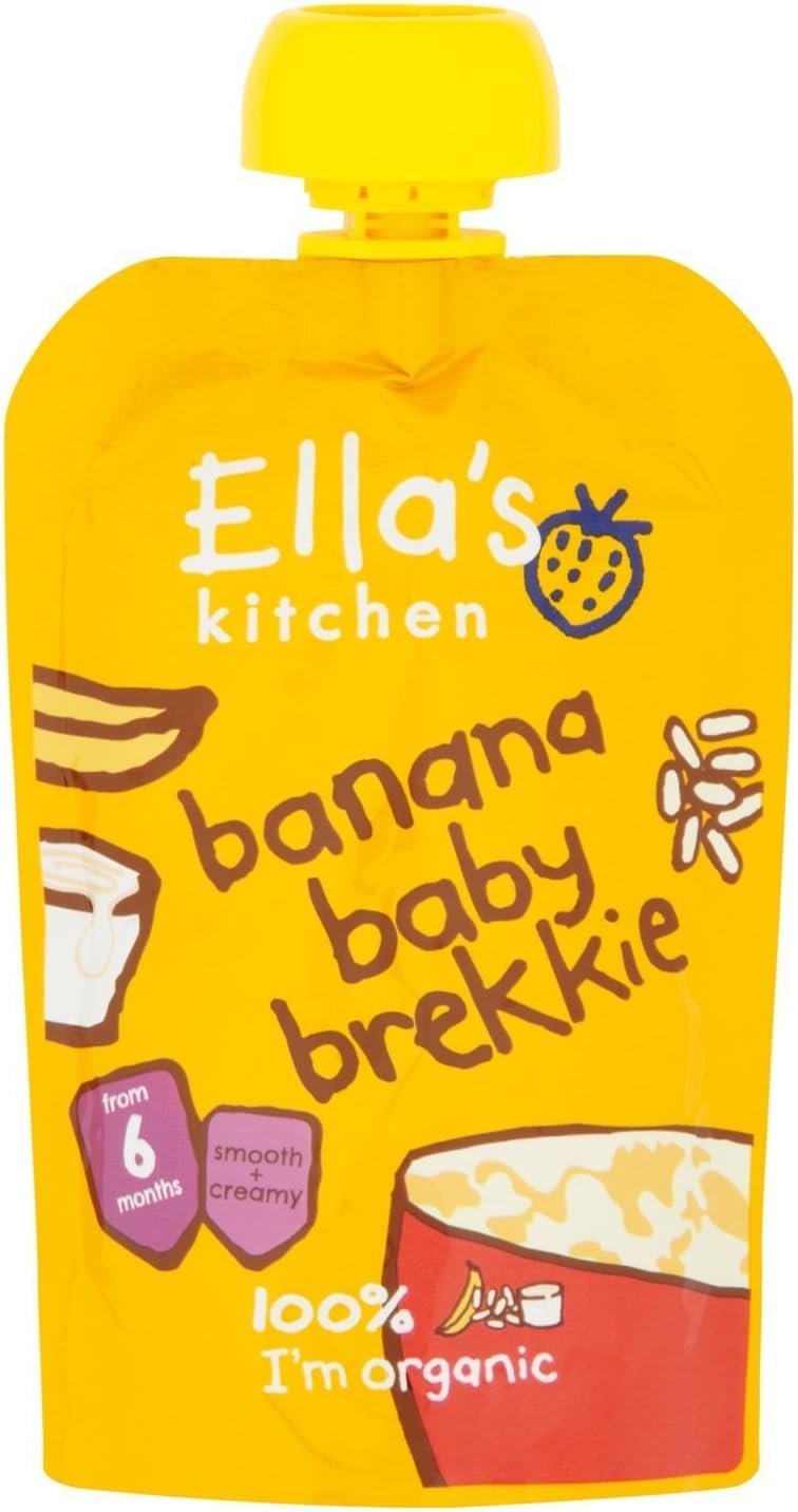 Ella's Kitchen, Stage 1 Baby Brekkie Banana Pack of, 600 gram, (Pack of 6)