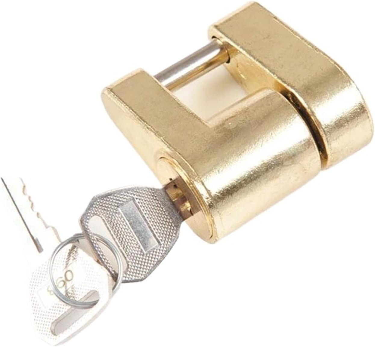 1/4inch Rust Theft Trailer Hitch Lock Trailer Connector Padlock Hook Deadbolt Lock Hitch Protector 1Pcs