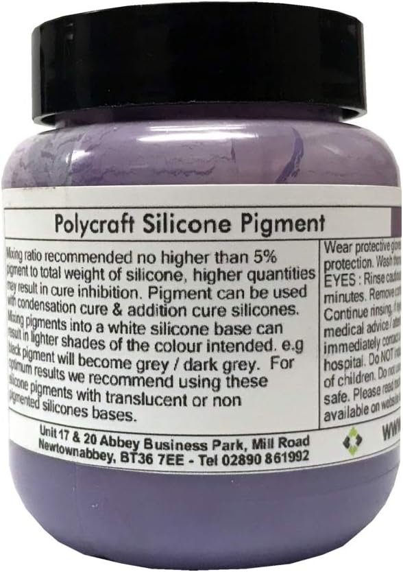 Polycraft Silicone Pigment - Lilac - 500g (Compatible with RTV Silicone Mould Making Rubber)