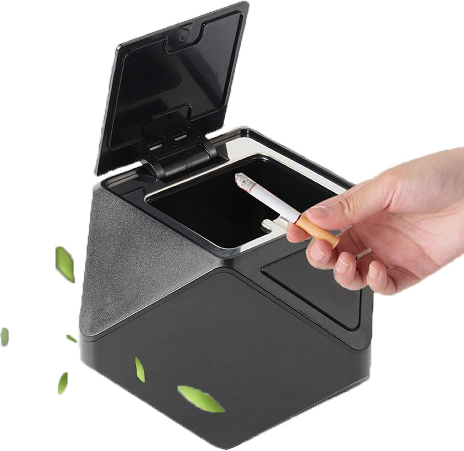 Smokeless Ashtray with Smart Induction Lids Multifunctional