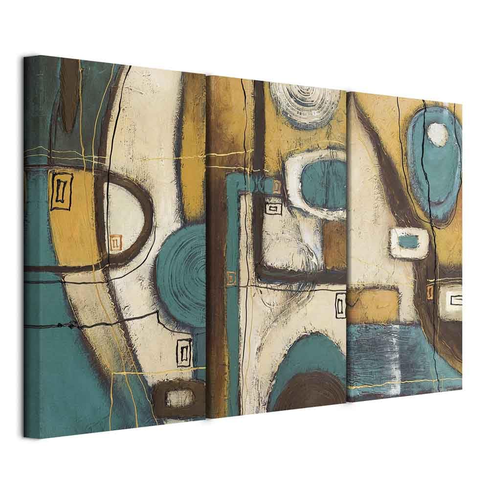 murando - Quadro Acustico Astratto 3 pezzi schiuma acustica Quadri Moderni Grandi - Camera da Letto Matrimoniale - Stampa su Tela - Pannelli Fonoassorbenti Decorativi - Fonoassorbente
