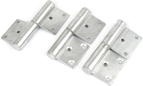 IIVVERR 3 piezas Armario Armario Muebles de armario Muebles de metal plegable Puerta tubo Bisagras de 4 pulgadas de longitud (3 unidades Armario