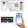 Matter LED Controller RGBCCT PWM Dimming ACK Alexa Connect Work with Matter Echo Device APP Voice Control 20A Max for RGBCCT Strip Light (Matter Hub Require) [Energy Class G]