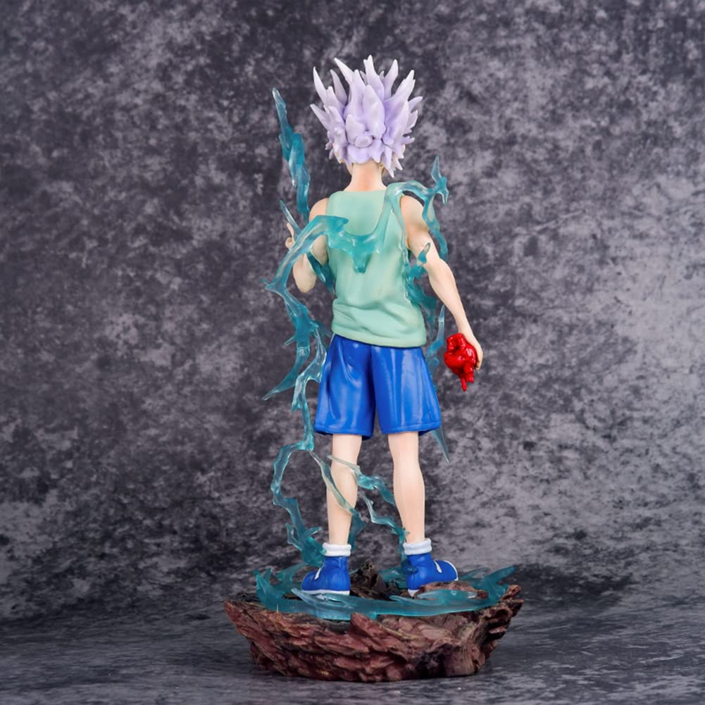 Xinnice Killua zaoldyeck/GON Freecss Figurine PVC Modèle assis 12 cm Anime Figurine d'action GON Freecss Décoration de bureau Collection Statue pour fans Xinnice Killua zaoldyeck/GON Freecss Figurine PVC Modèle assis 12 cm Anime Figurine d'action GON Freecss Décoration de bureau Collection Statue pour fans