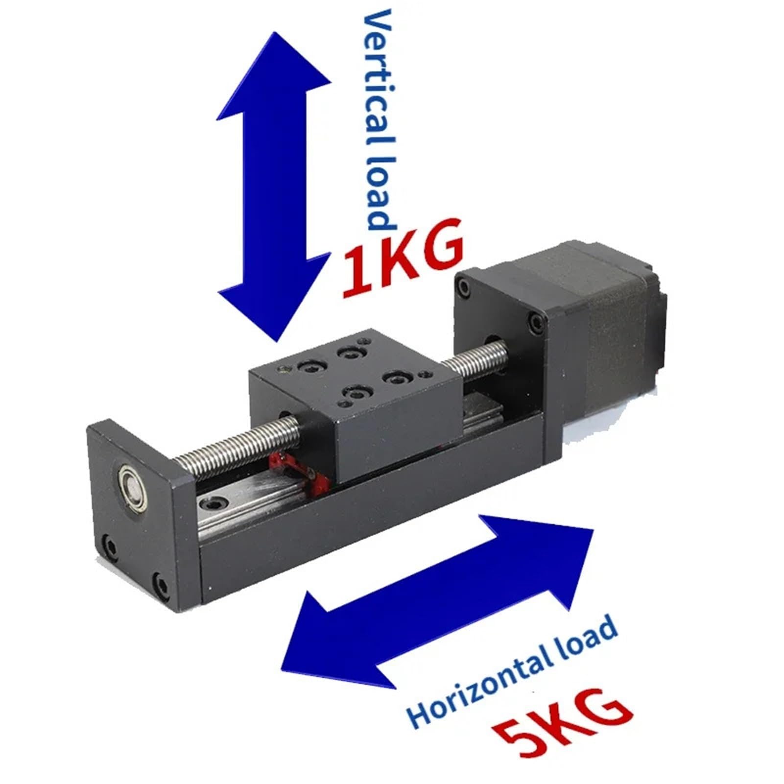 Produktbild von CNC-Z-Achsen-Schiebetisch – 100 Mm Hub, Schrittmotor, 12V/1.7A, Für Gravur & Plotter