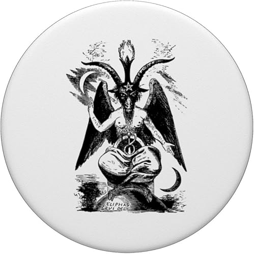 Miniatura 3 de Baphomet, disfraz de Halloween fácil, simple y perezoso PopSockets estándar PopGrip