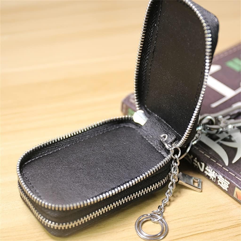 Car Key Bag Men's Leather Large-capacity Multi-function Double-layer Women's
