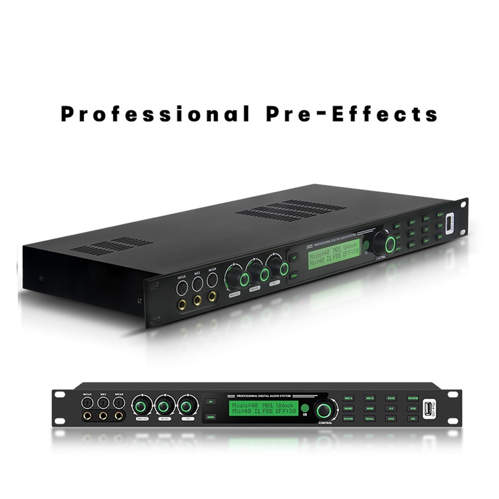 Procesador De Efectos De Karaoke KX6, Efector Frontal Profesional KTV, Sistema De Audio De Sonido, Procesador De Efectos De Eco De Audio Digital