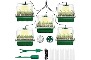 Seed Starter Tray with Grow Light - Best Micro Greens Starter Kits for Beginners