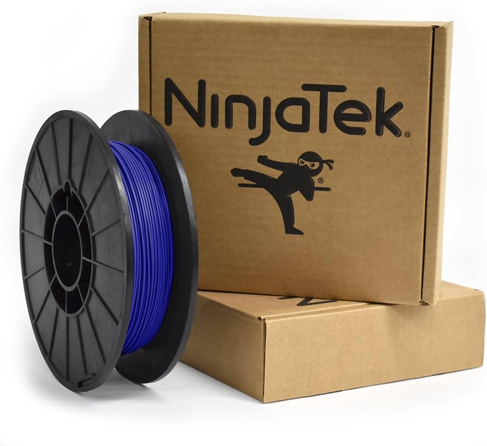 NinjaTek - 3DNF0217505 3DNF02117505 NinjaFlex TPU Filament, 1.75mm, TPE.5kg, Sapphire (Blue) (Pack of 1)