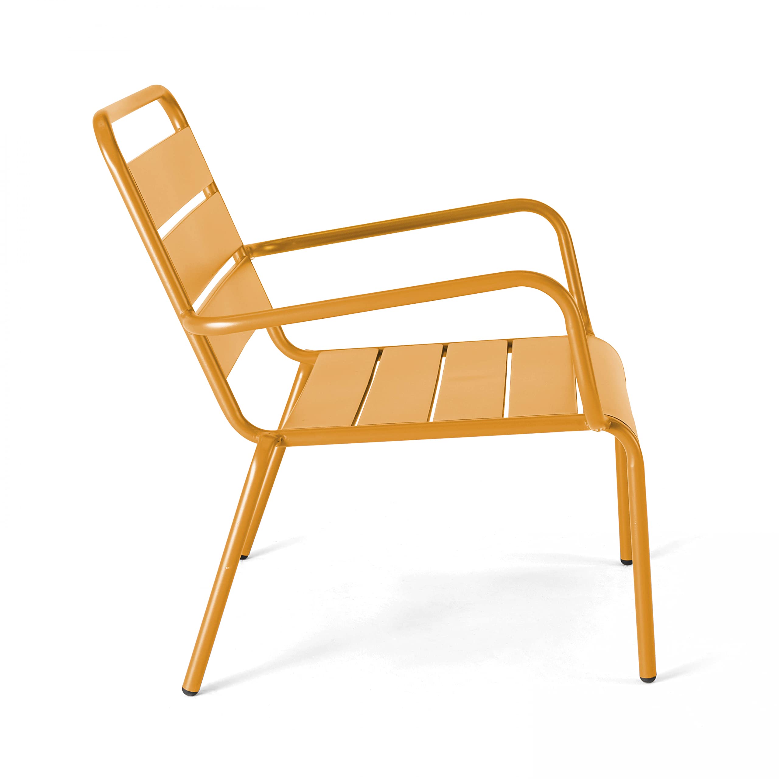 Palavas - Sillón Relax de metal amarillo
