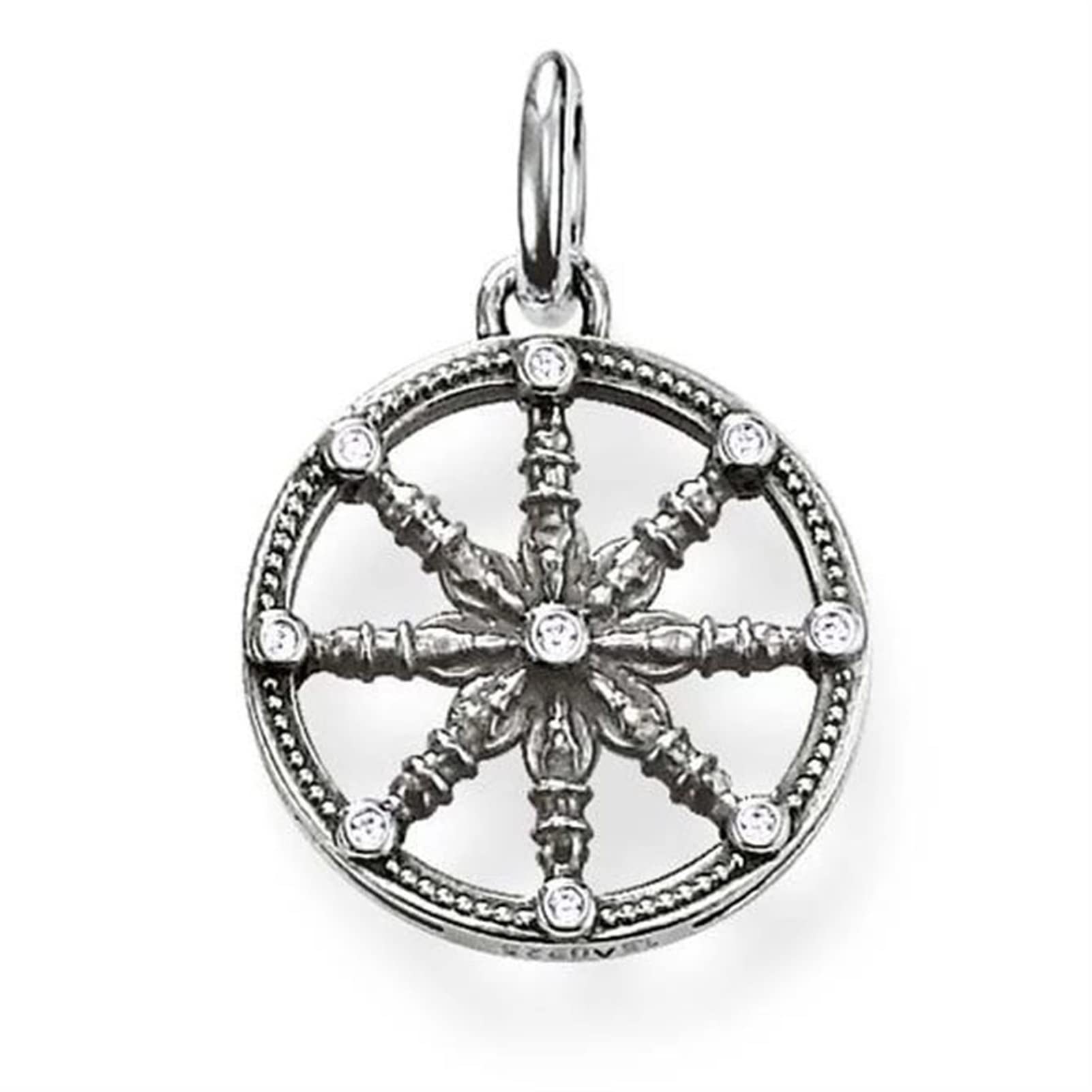 Oyzy Women's Gold Pendant For Karma Wheel 925 Sterling Silver Pendant Jewelry Bijoux Vintage Accessorie Christmas Valentine's Day Gift For Men Woman