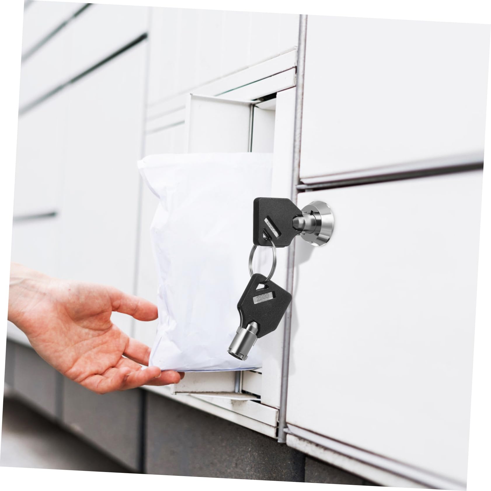 NUOBESTY 5 Pezzi Cerradura per Cassettiera e Scatola Serratura Sicurezza con Chiavi per Armadietti Macchine Altri