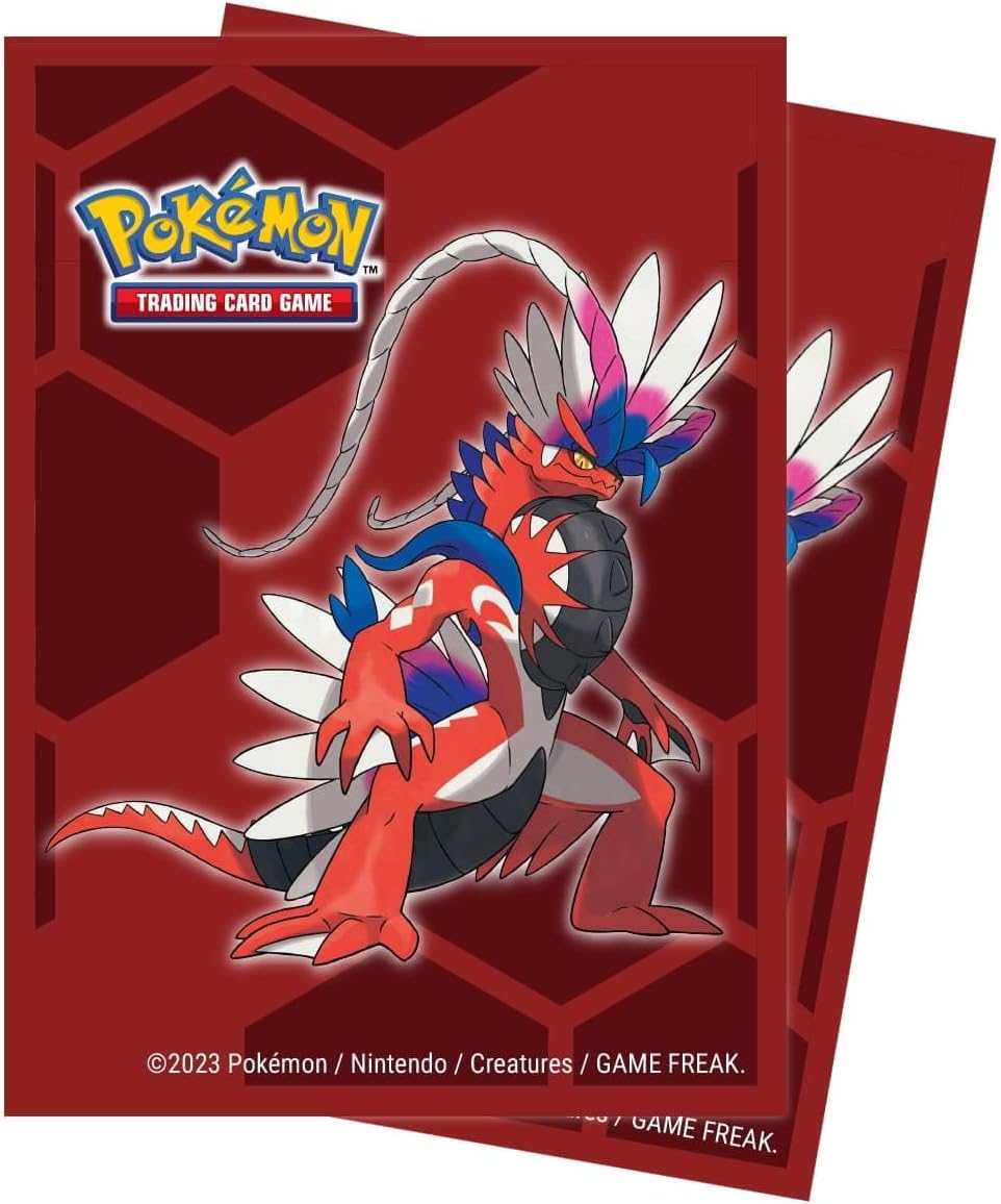 Ultra PRO - Pokémon Koraidon 65ct Deck Protector Card Sleeves - Ft. Vibrant Full-Color Artwork of Koraidon, Protect Pokémon Cards, Collectible Cards & Gaming Cards, Sized to fit Standard Size Cards