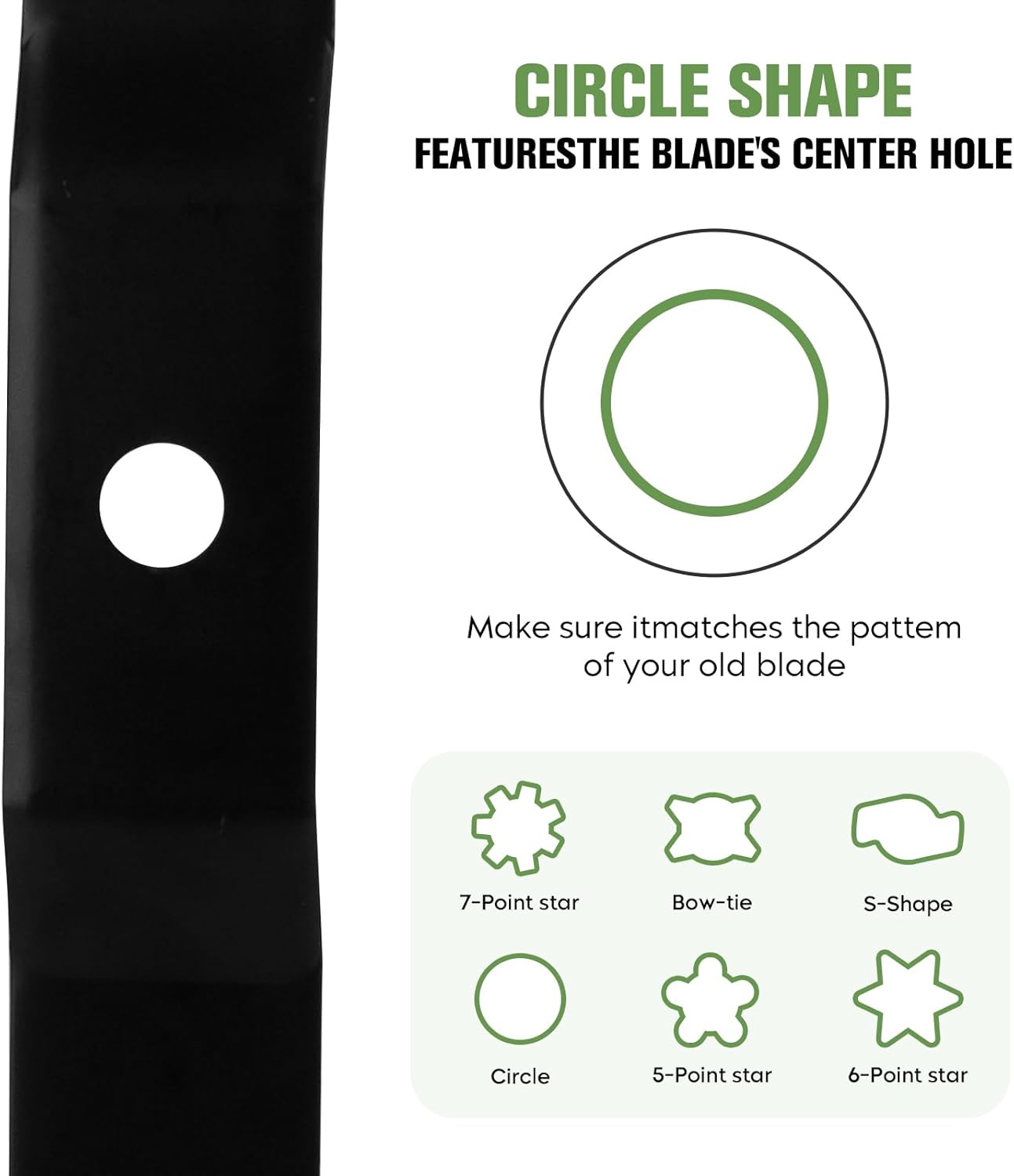 095100E701MA 095100E701 Mower Blades for Murray 42500x30B 425015x92A 42 inch Deck for Scotts 425000x8B 425003x31A 425008x31A Briggs & Stratton 425017x190B Mulching Blades 95100E701 4951003MA 2 Pack