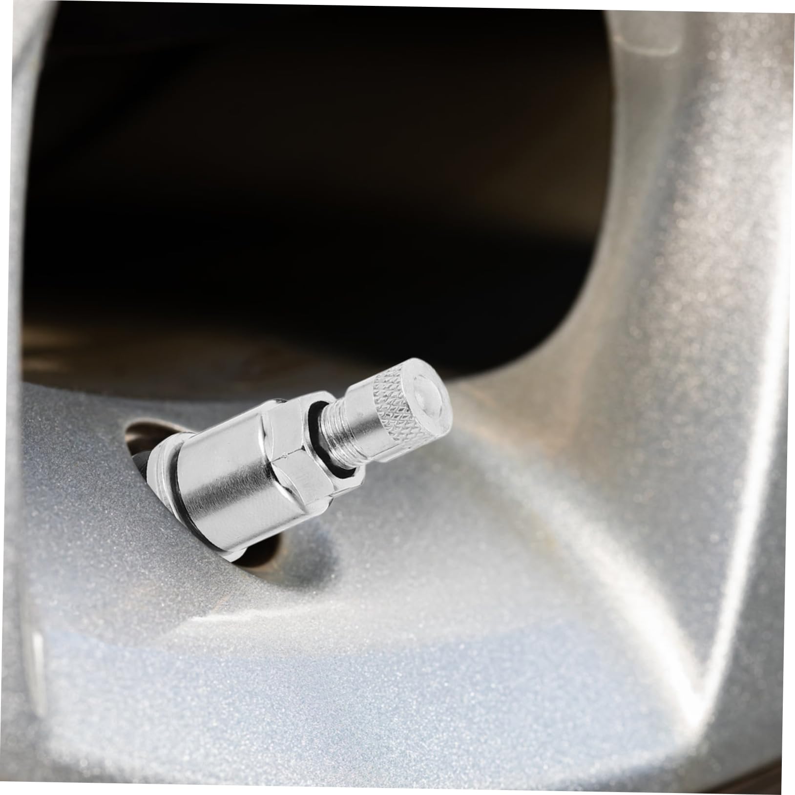 Mikinona Valvole per Pneumatici Cappuccio a Strisce Argento in Acciaio 45 10 Pezzi Resistenti e Efficienti per Camion e Rimorchio