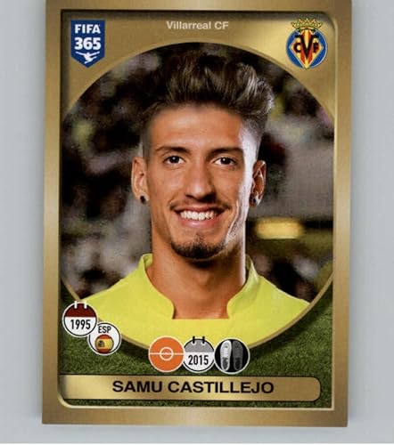 2016-17 Panini FIFA 365 Stickers CentralSouth America #416 Samu Castillejo Villarreal Official Soccer Album Sticker in Raw (NM or Better) Condition