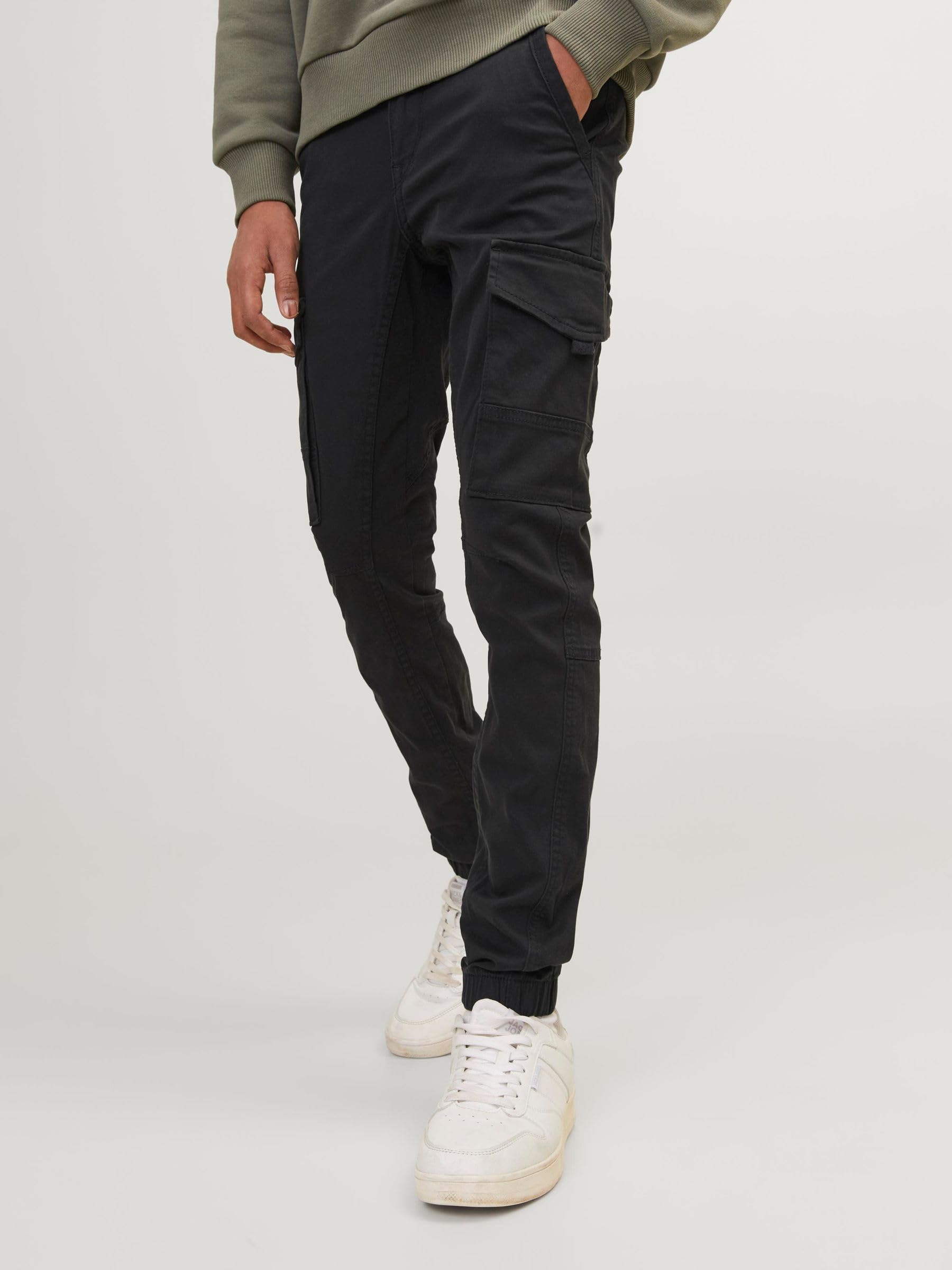 JACK & JONES dżinsy chłopięce Jjipaul Jjflake Akm 542 Olive Noos Jr
